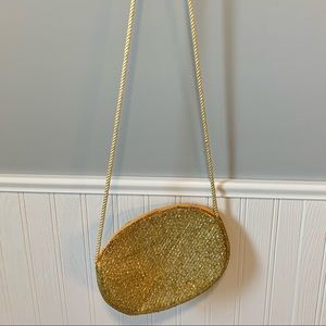 Vintage Gold Beaded Purse